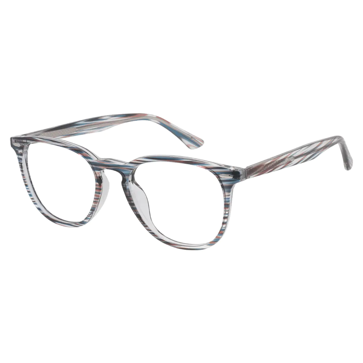 Oval Gradient Gray Eyeglasses
