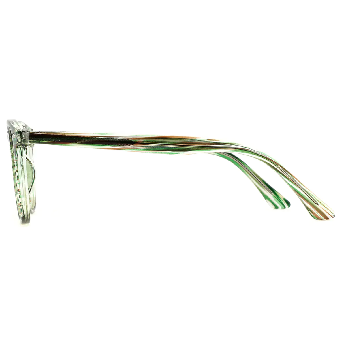 Oval Green Eyeglasses