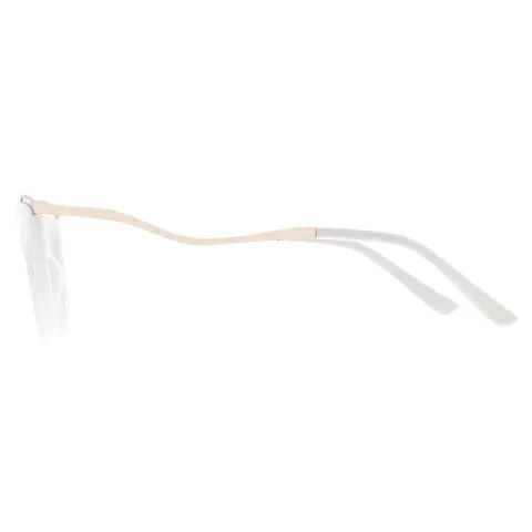 Rectangle White Eyeglasses