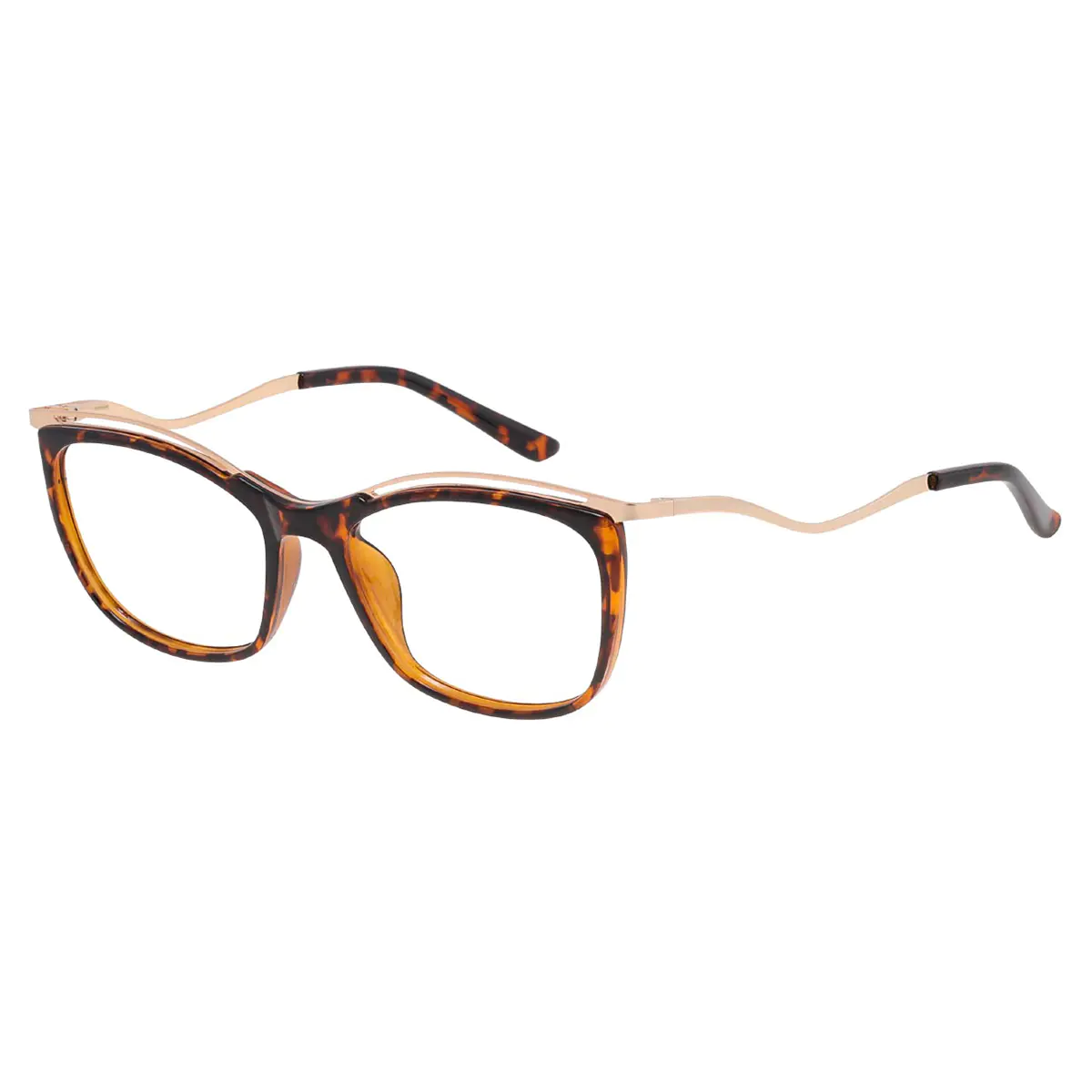 Rectangle Tortoiseshell Eyeglasses