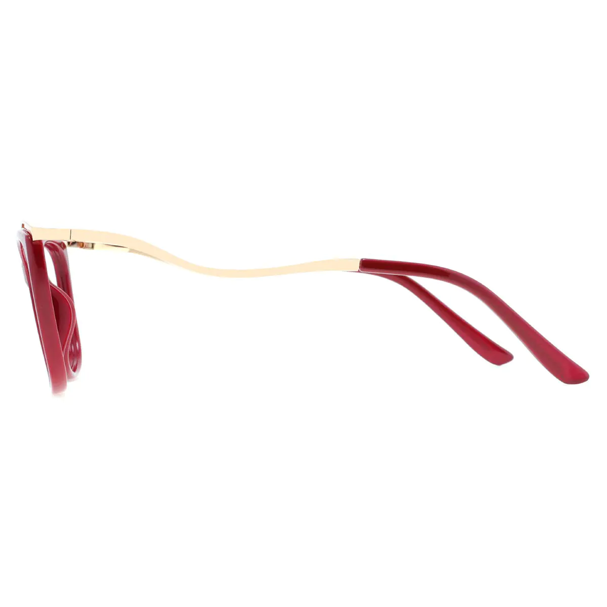 Rectangle Gold/Wine Eyeglasses