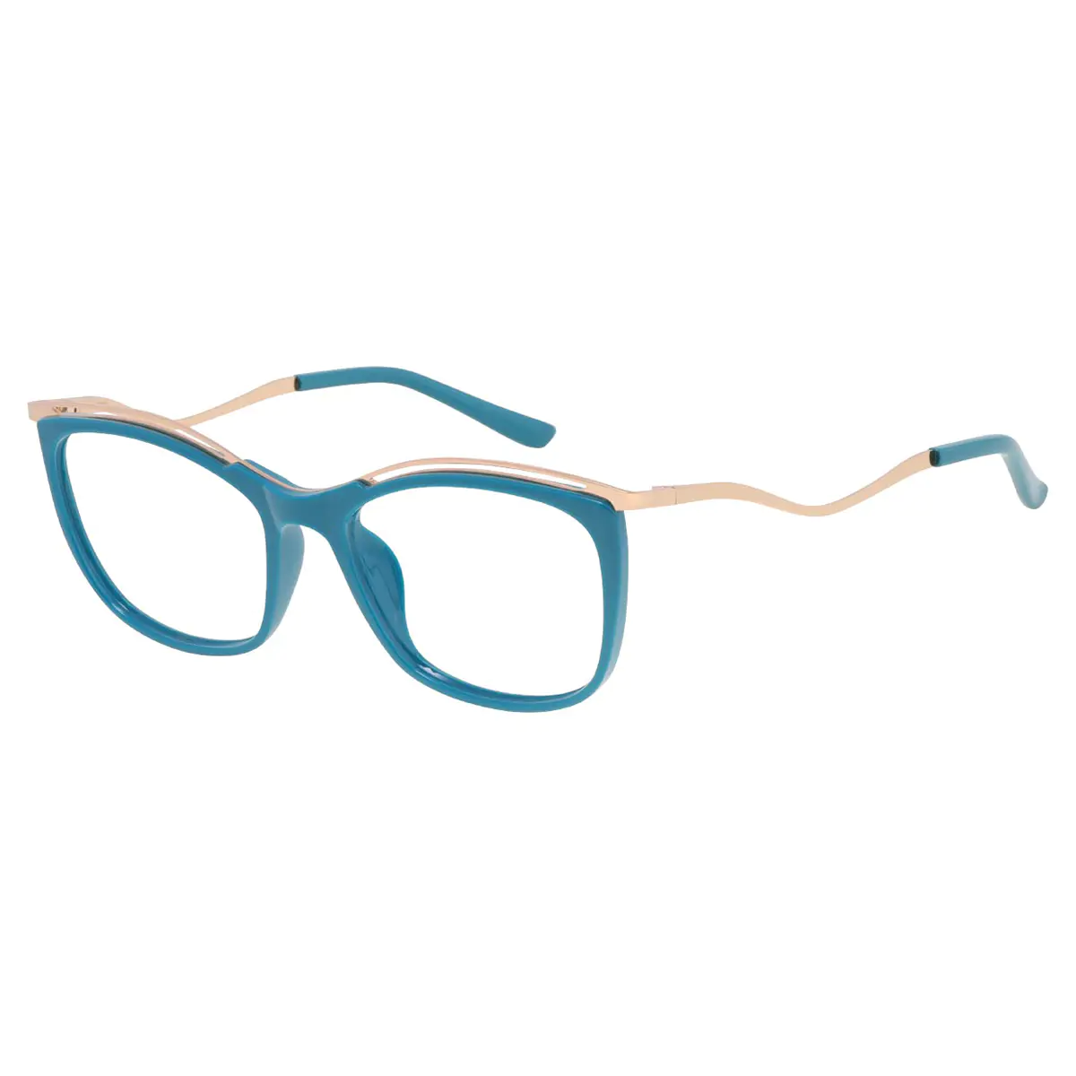 Rectangle Green Eyeglasses