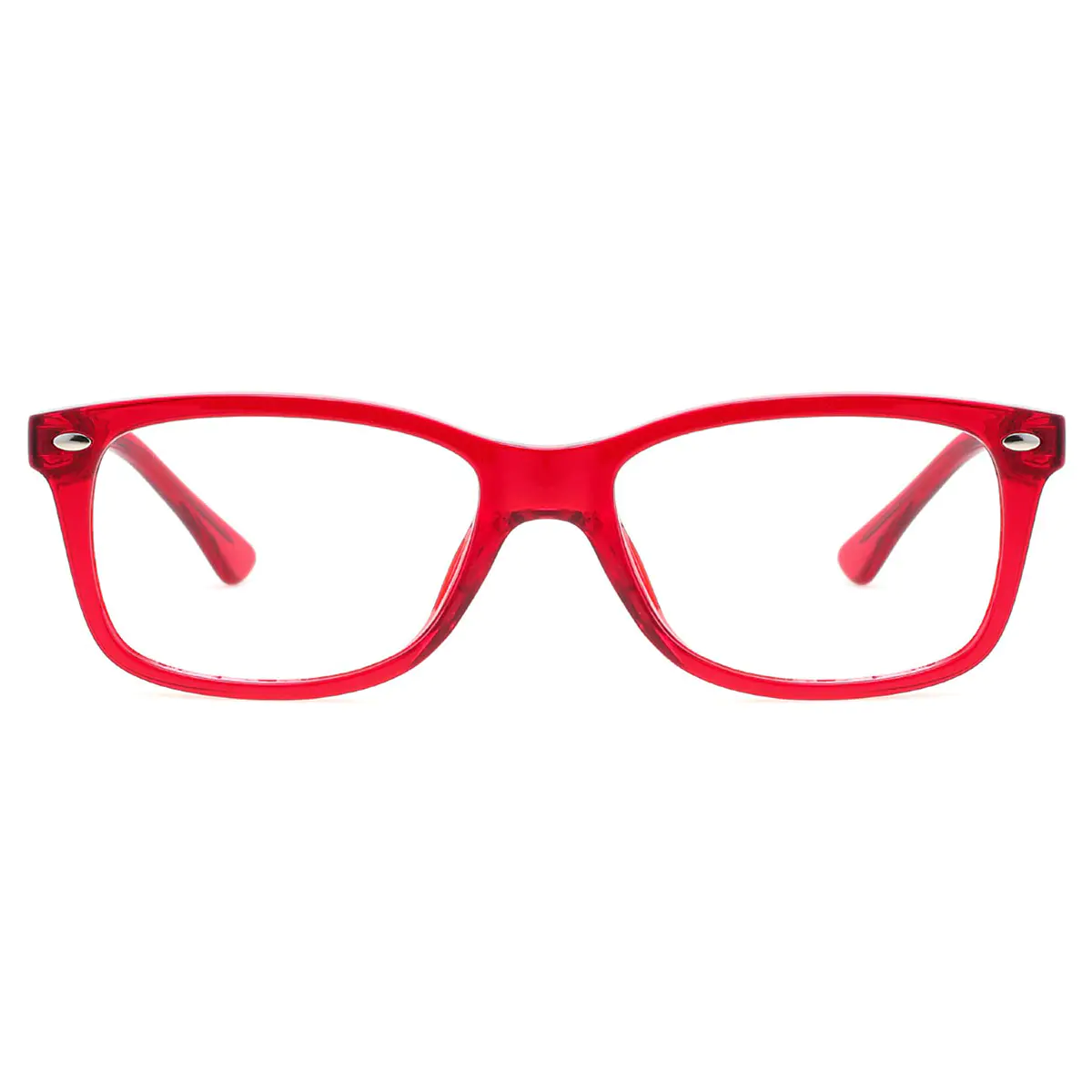 Rectangle Red Eyeglasses