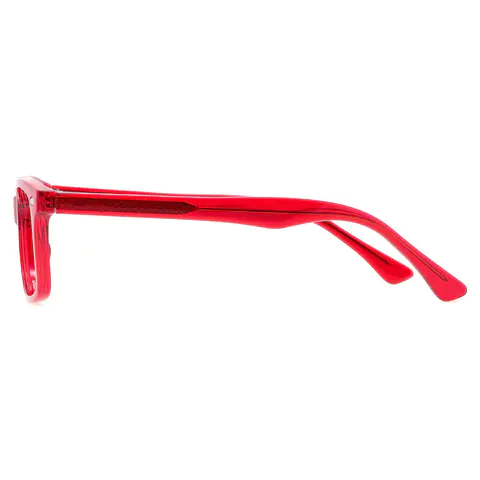 Rectangle Red Eyeglasses