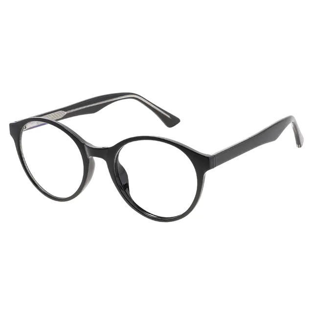 Oval Black Eyeglasses