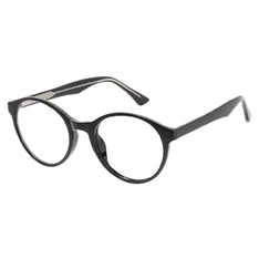 Oval Black Eyeglasses