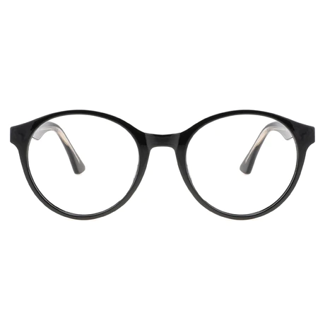 Oval Black Eyeglasses