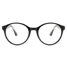 Oval Black Eyeglasses