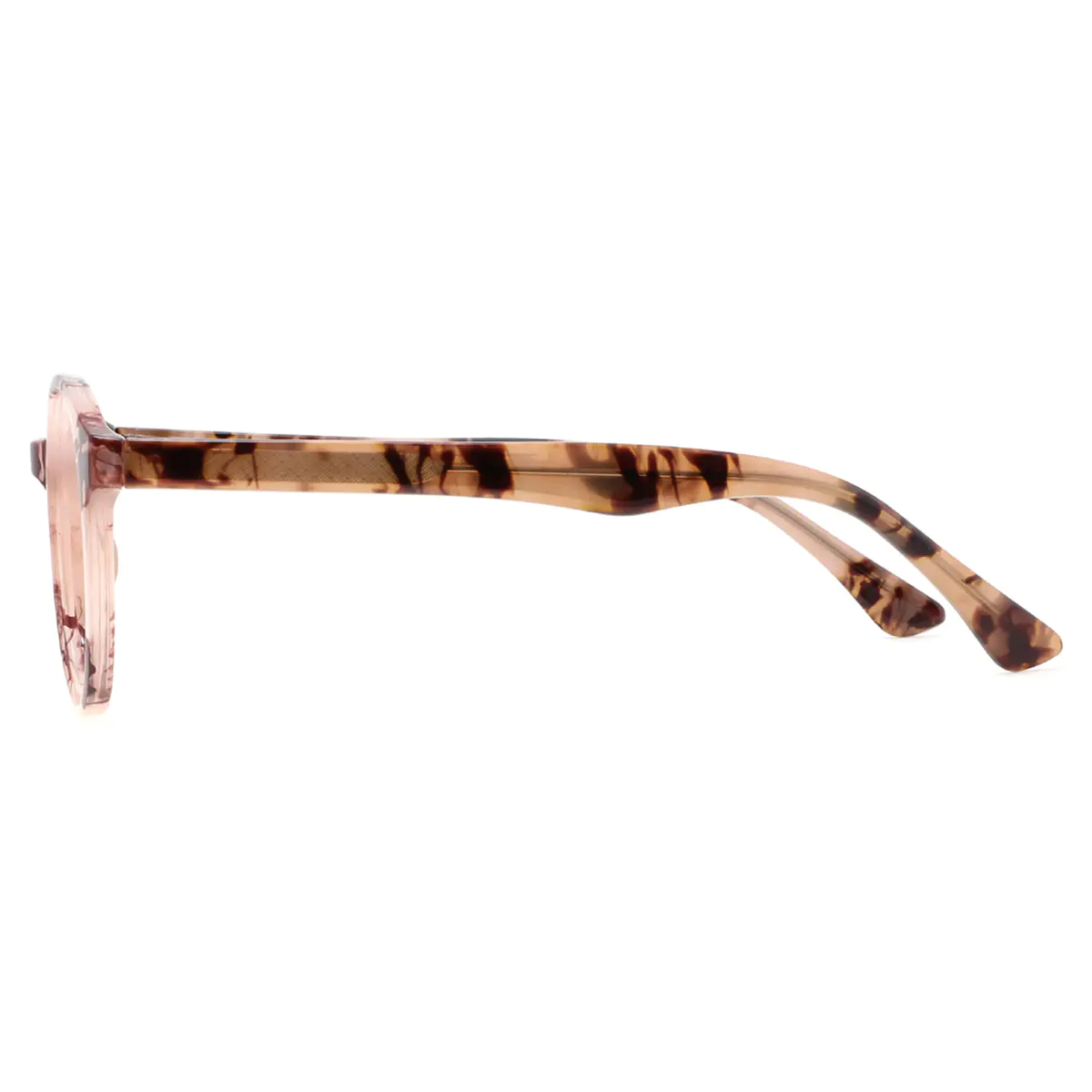 Oval Pink Tortoiseshell Eyeglasses