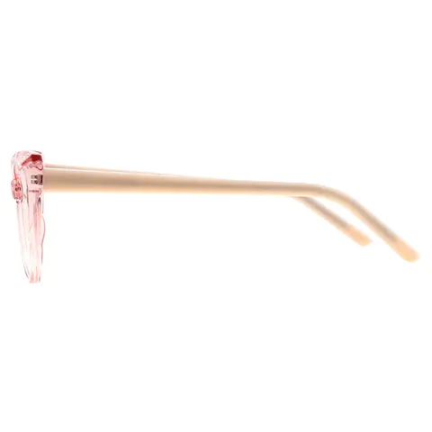 Cat-eye Transparent Pink Eyeglasses