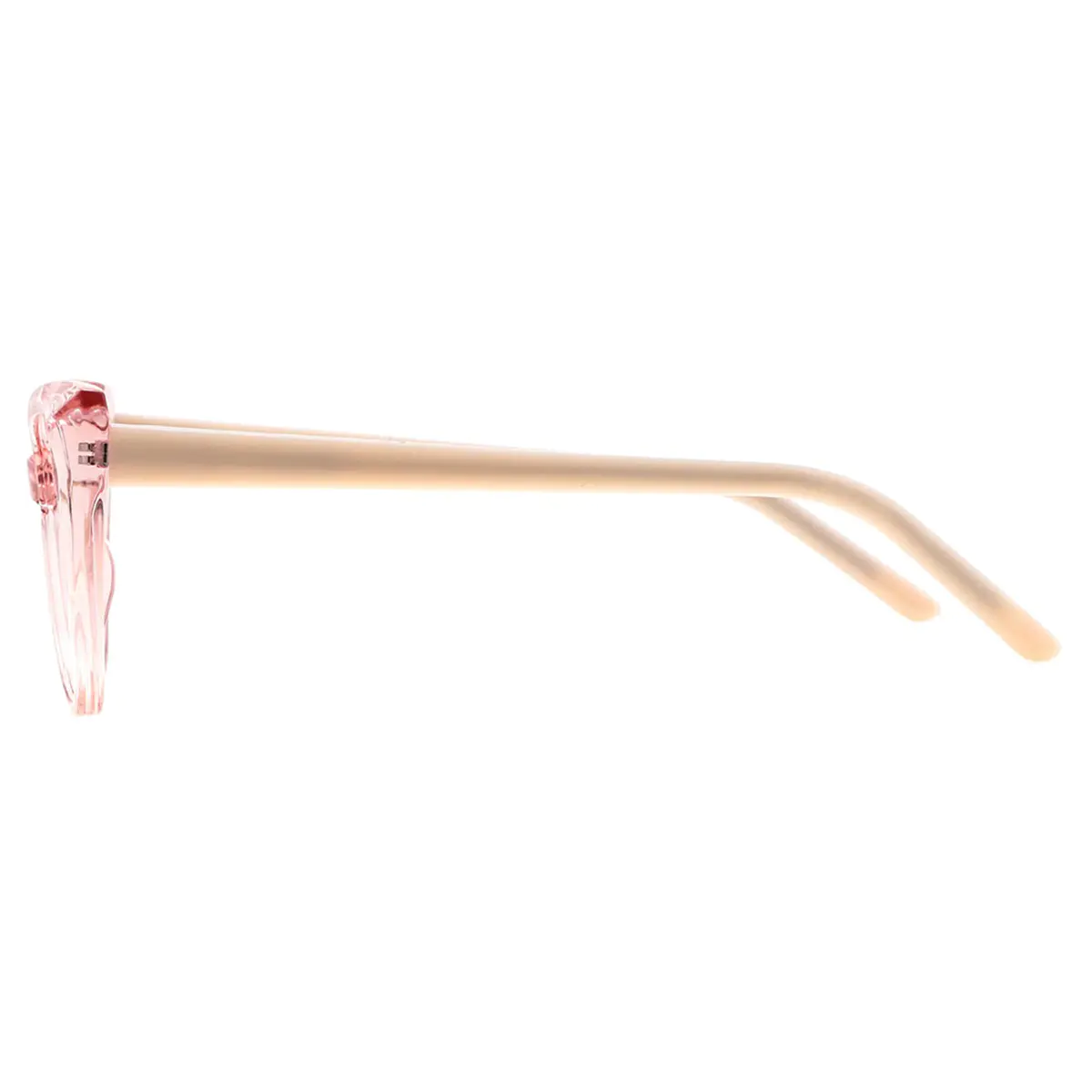 Cat-eye Transparent Pink Eyeglasses