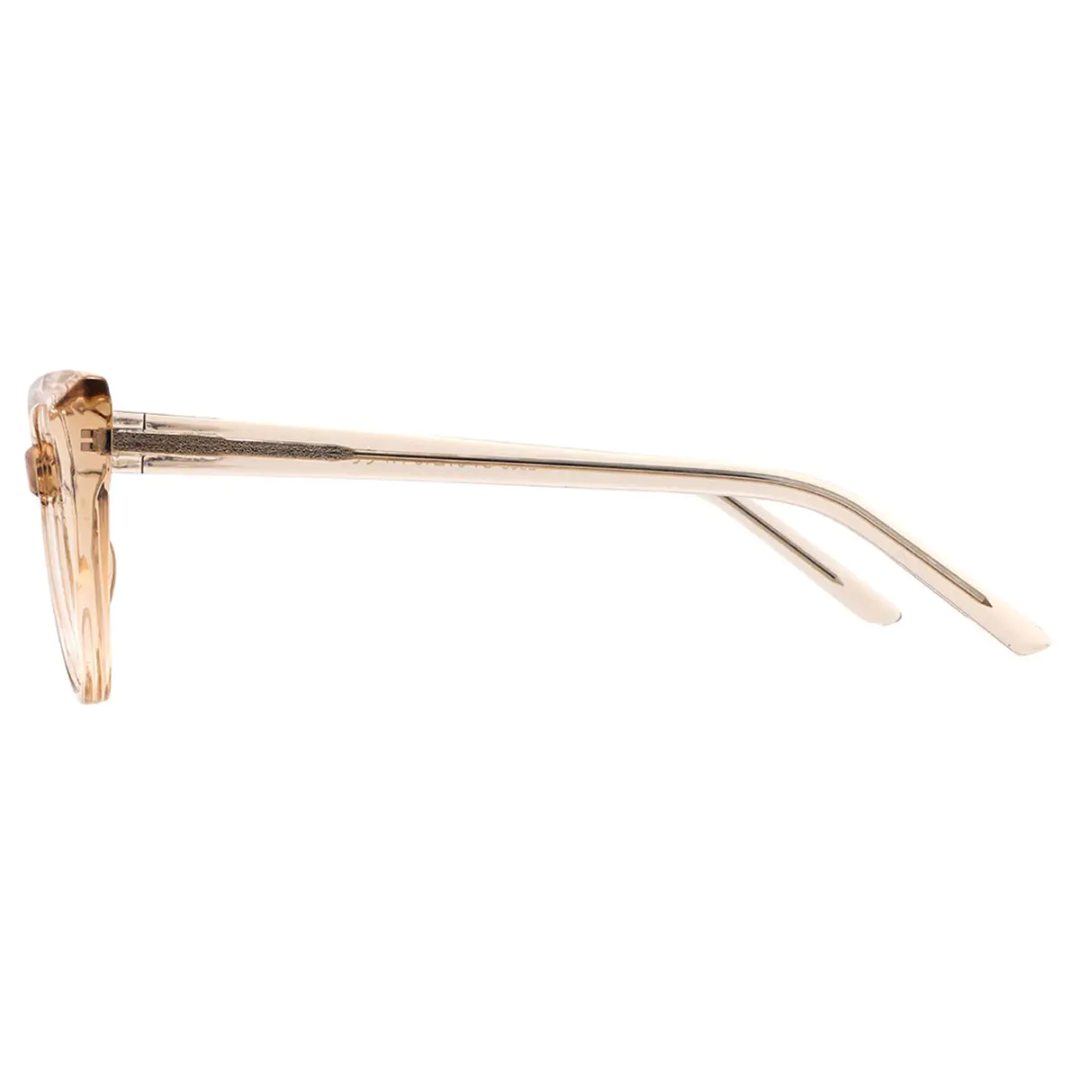 Cat-eye Transparent Amber Eyeglasses