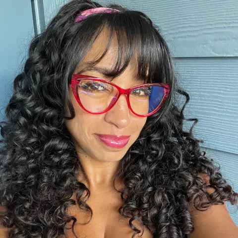Cat-eye Transparent Red Eyeglasses