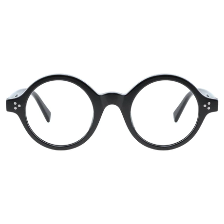 Round Black Eyeglasses