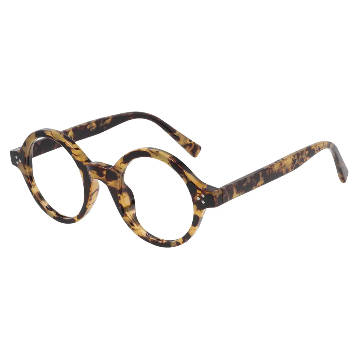 Round Tortoiseshell Eyeglasses