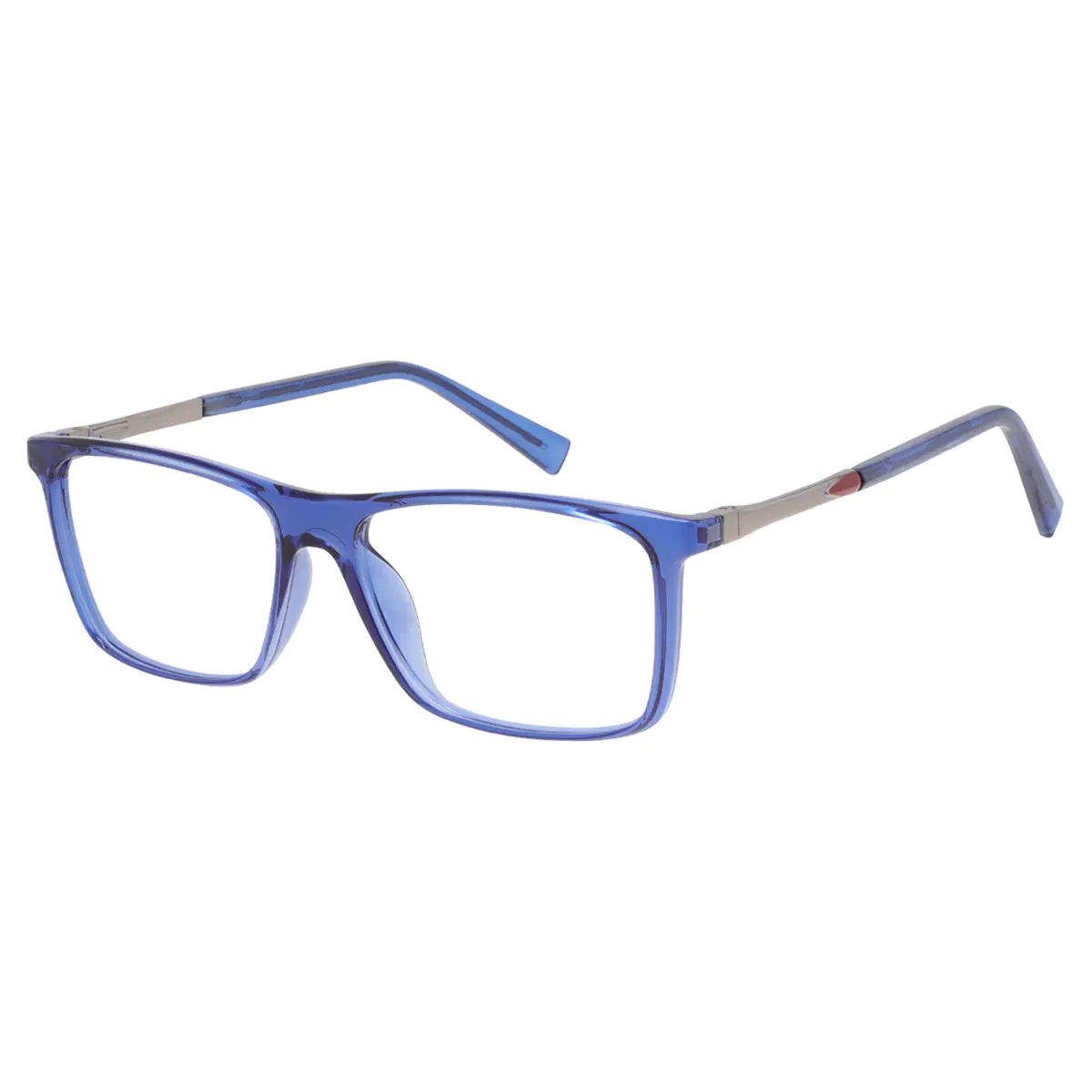 Rectangle Blue Eyeglasses