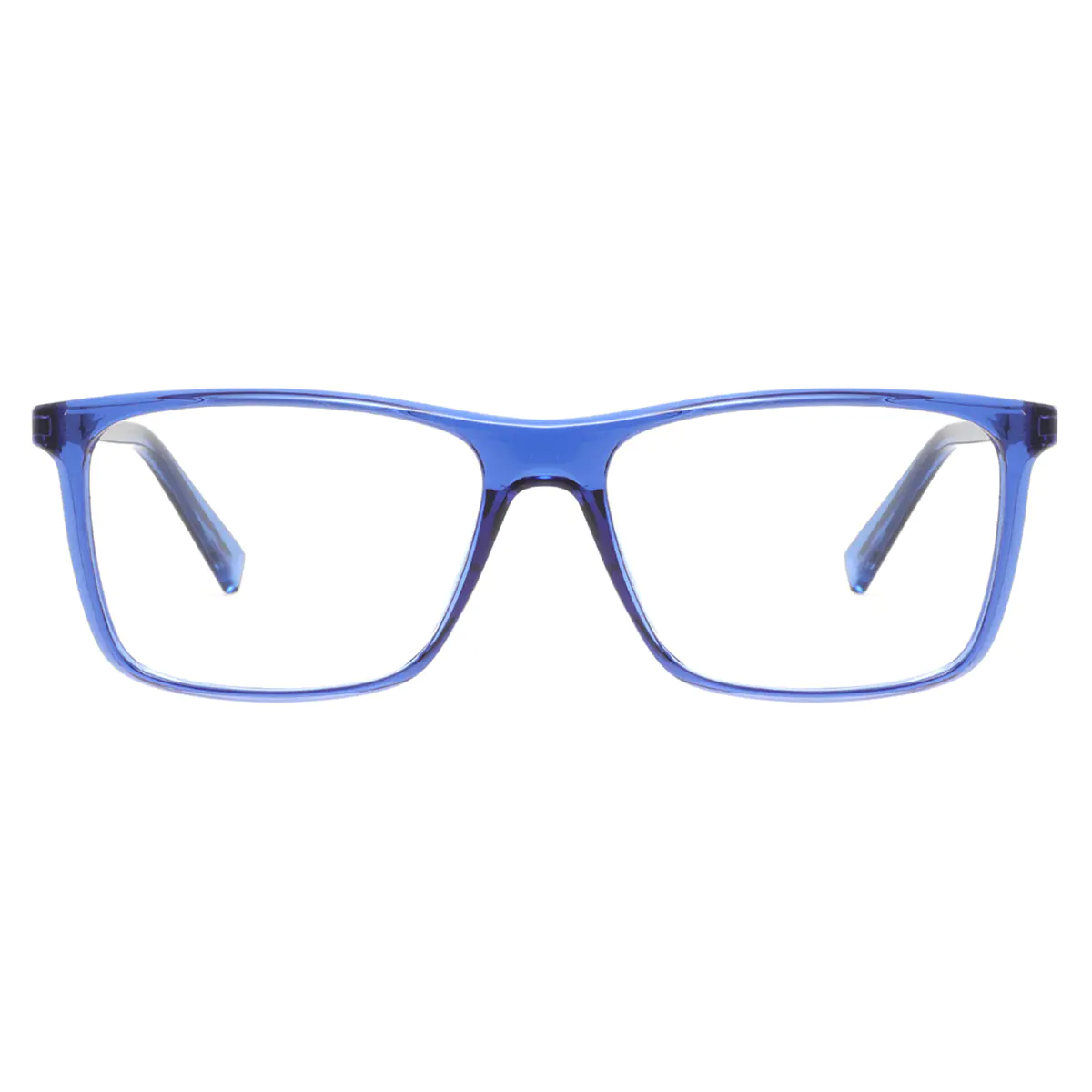 Rectangle Blue Eyeglasses