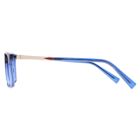 Rectangle Blue Eyeglasses