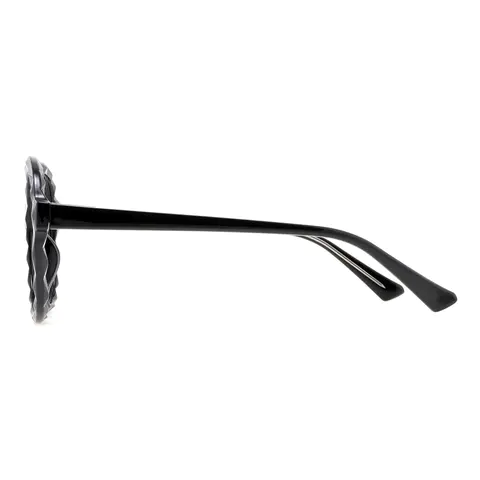Round Black Eyeglasses