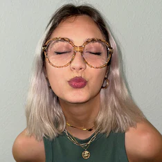Round Black Eyeglasses
