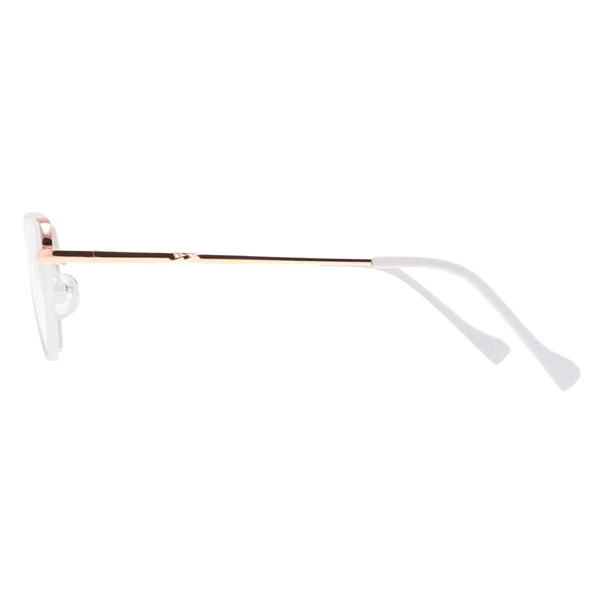 Cat-eye White Eyeglasses