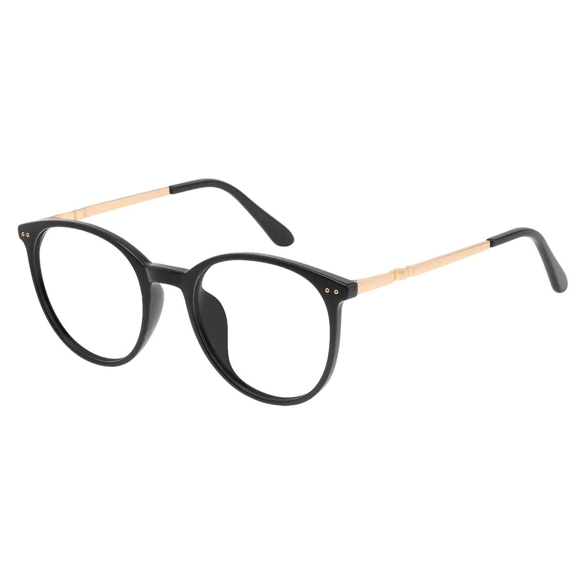 Oval Black Eyeglasses