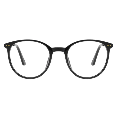 Oval Black Eyeglasses