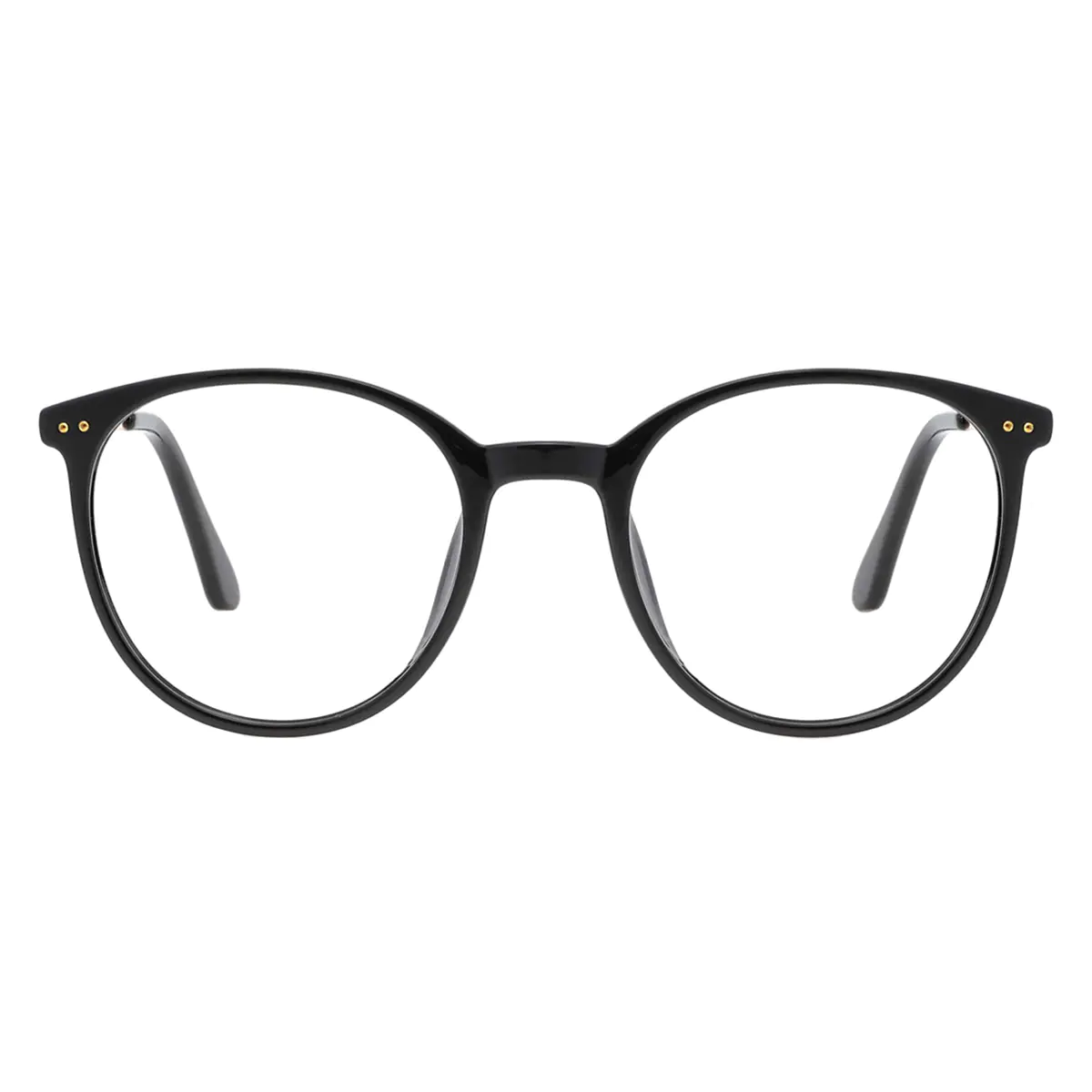 Oval Black Eyeglasses