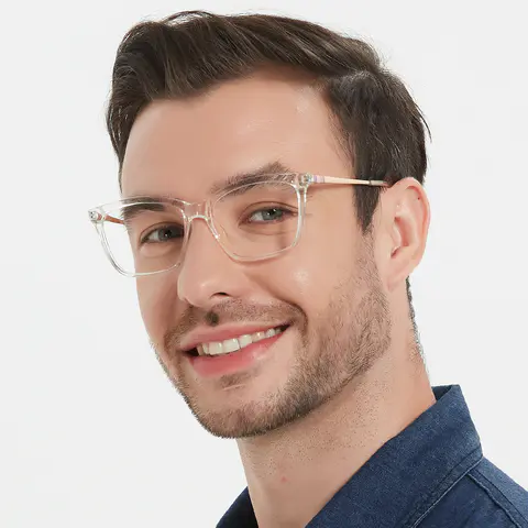Rectangle Clear Eyeglasses