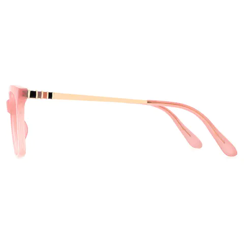 Rectangle Pink Eyeglasses