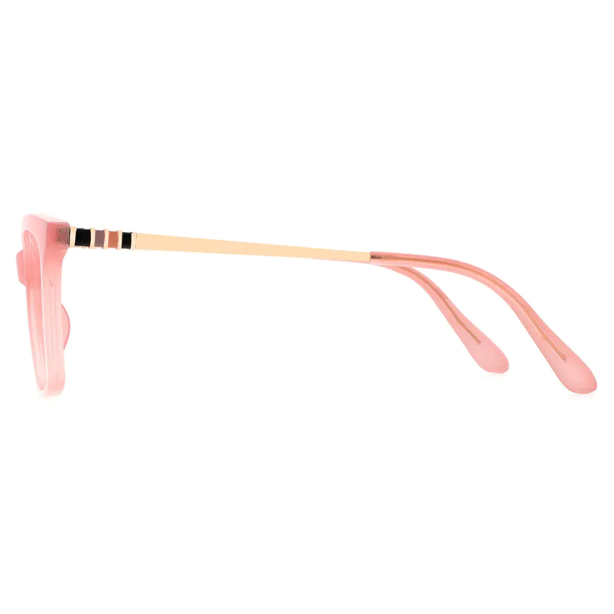 Rectangle Pink Eyeglasses