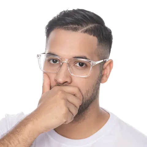 Rectangle Clear Eyeglasses