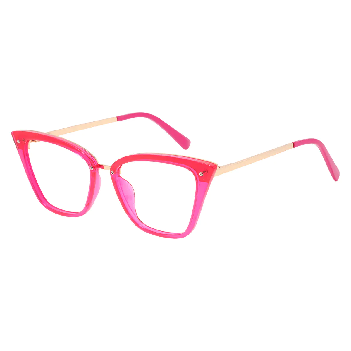Cat-eye Red/Pink Eyeglasses
