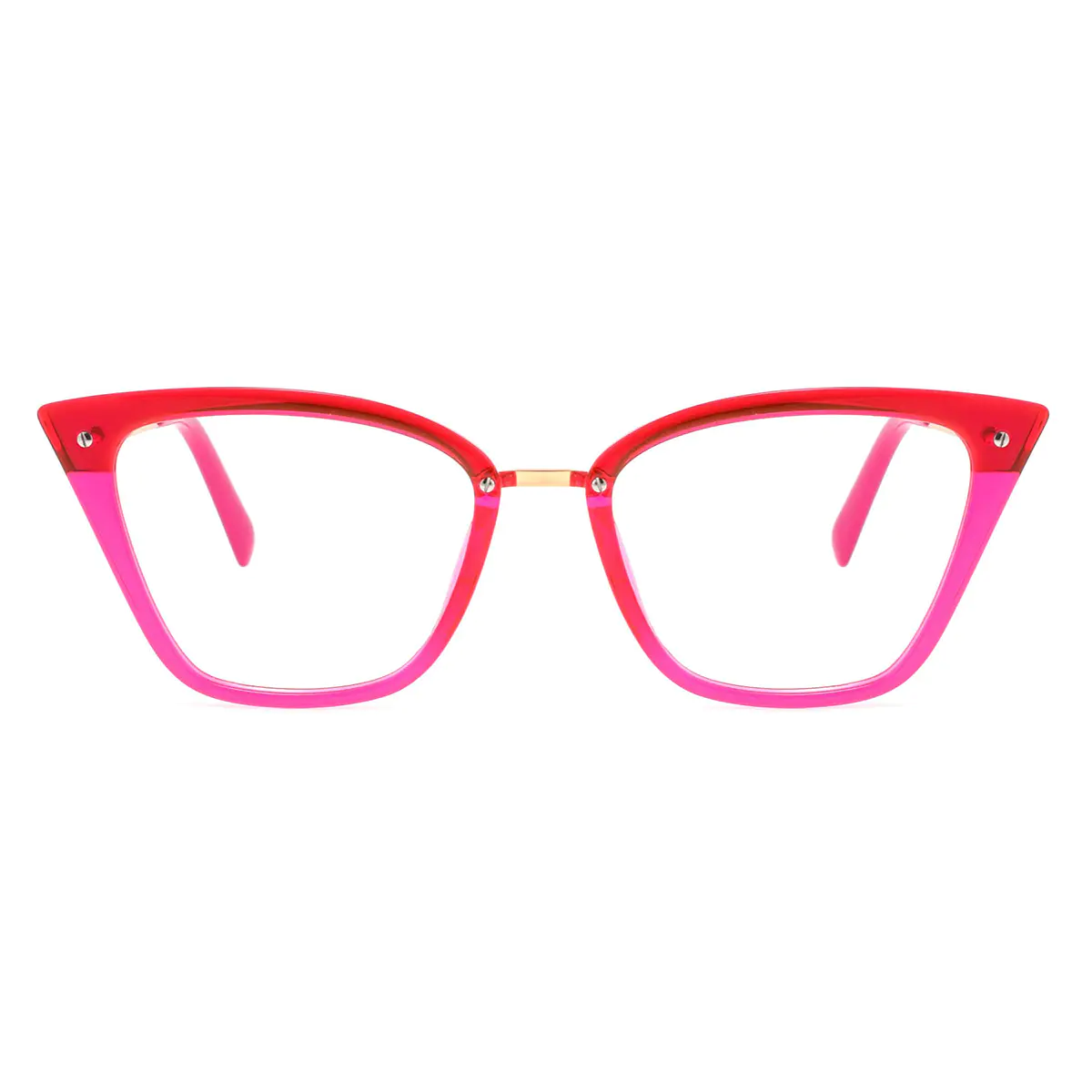 Cat-eye Red/Pink Eyeglasses