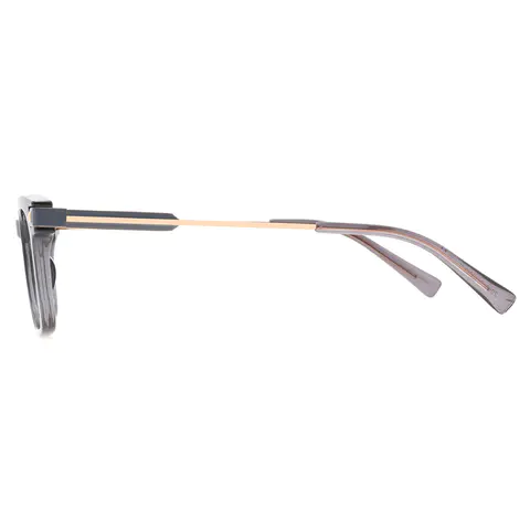 Rectangle Grey Eyeglasses