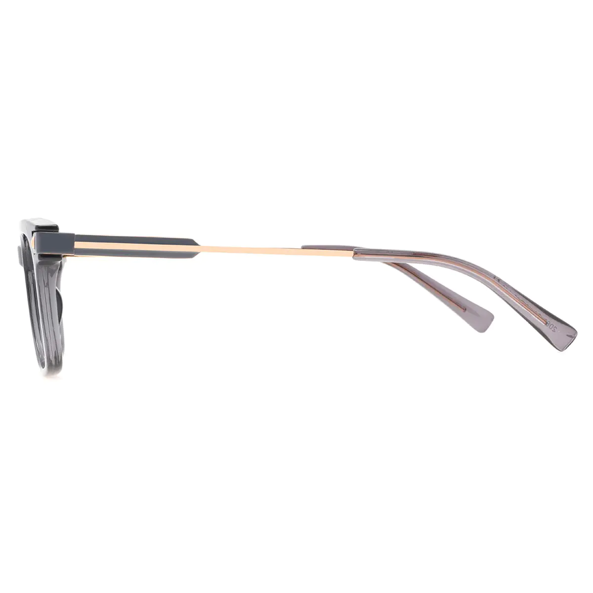 Rectangle Grey Eyeglasses