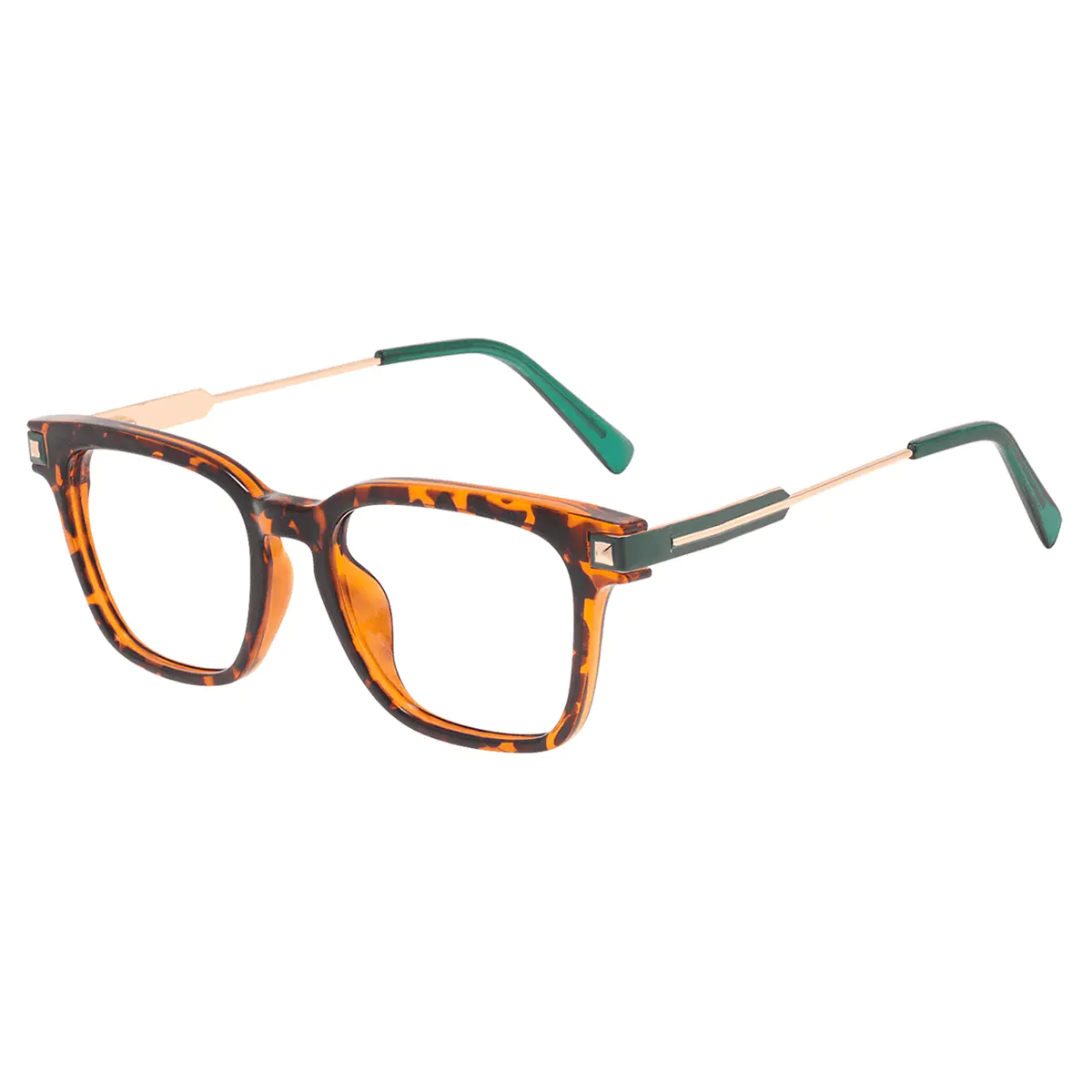 Rectangle Tortoiseshell Eyeglasses