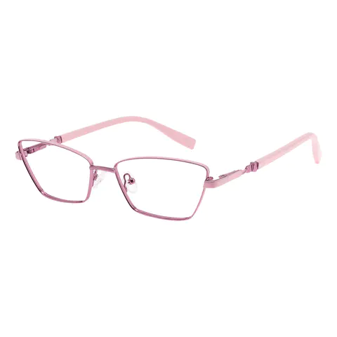 Rectangle Pink Eyeglasses