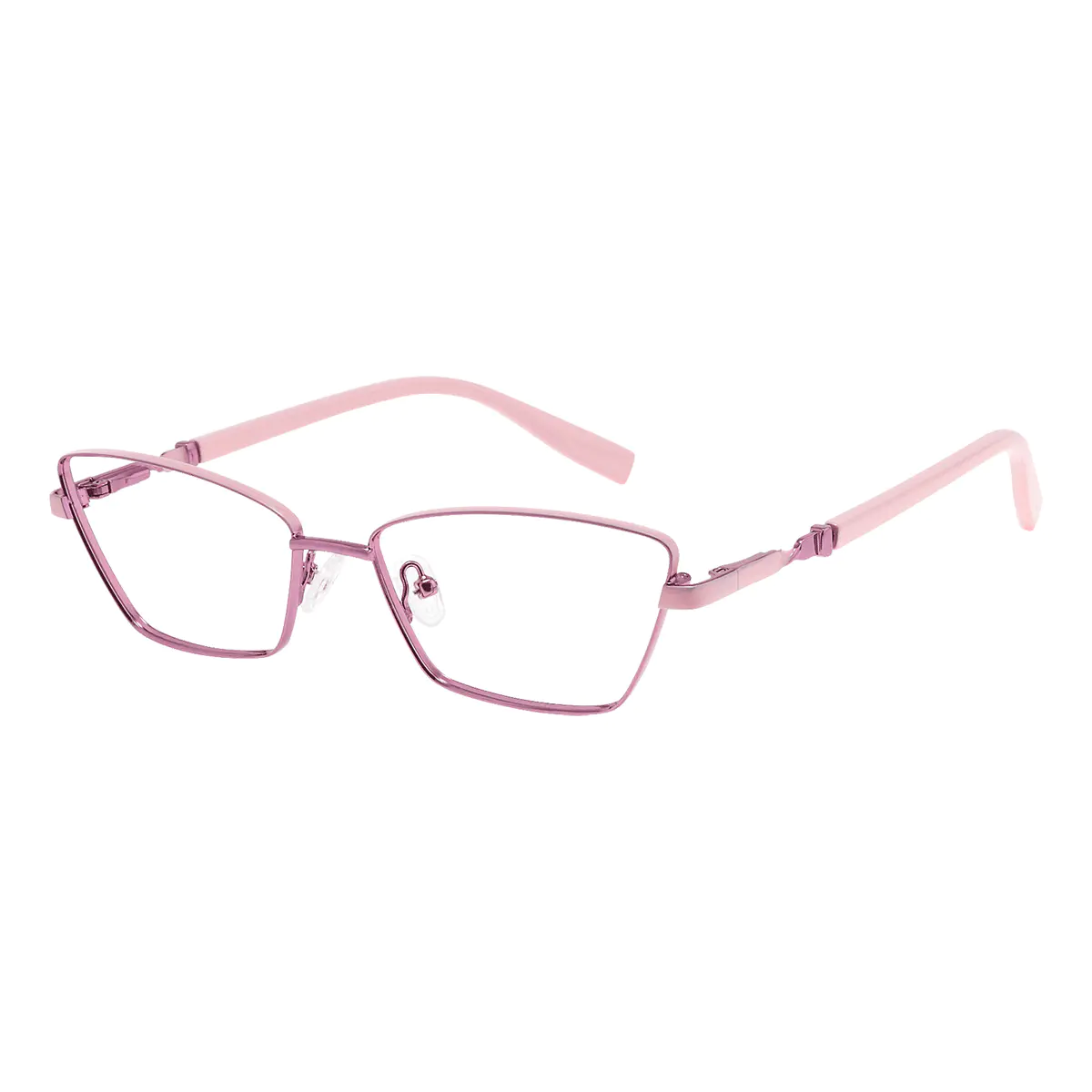 Rectangle Pink Eyeglasses