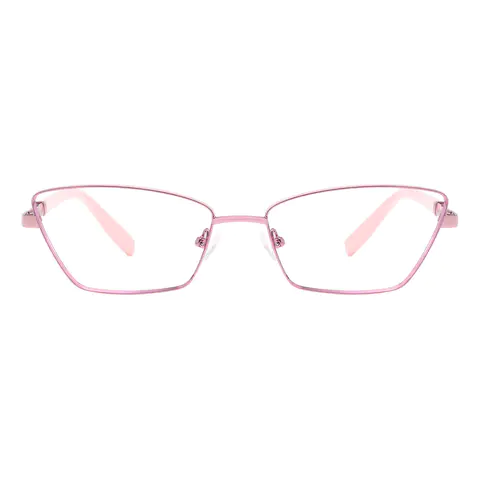 Rectangle Pink Eyeglasses