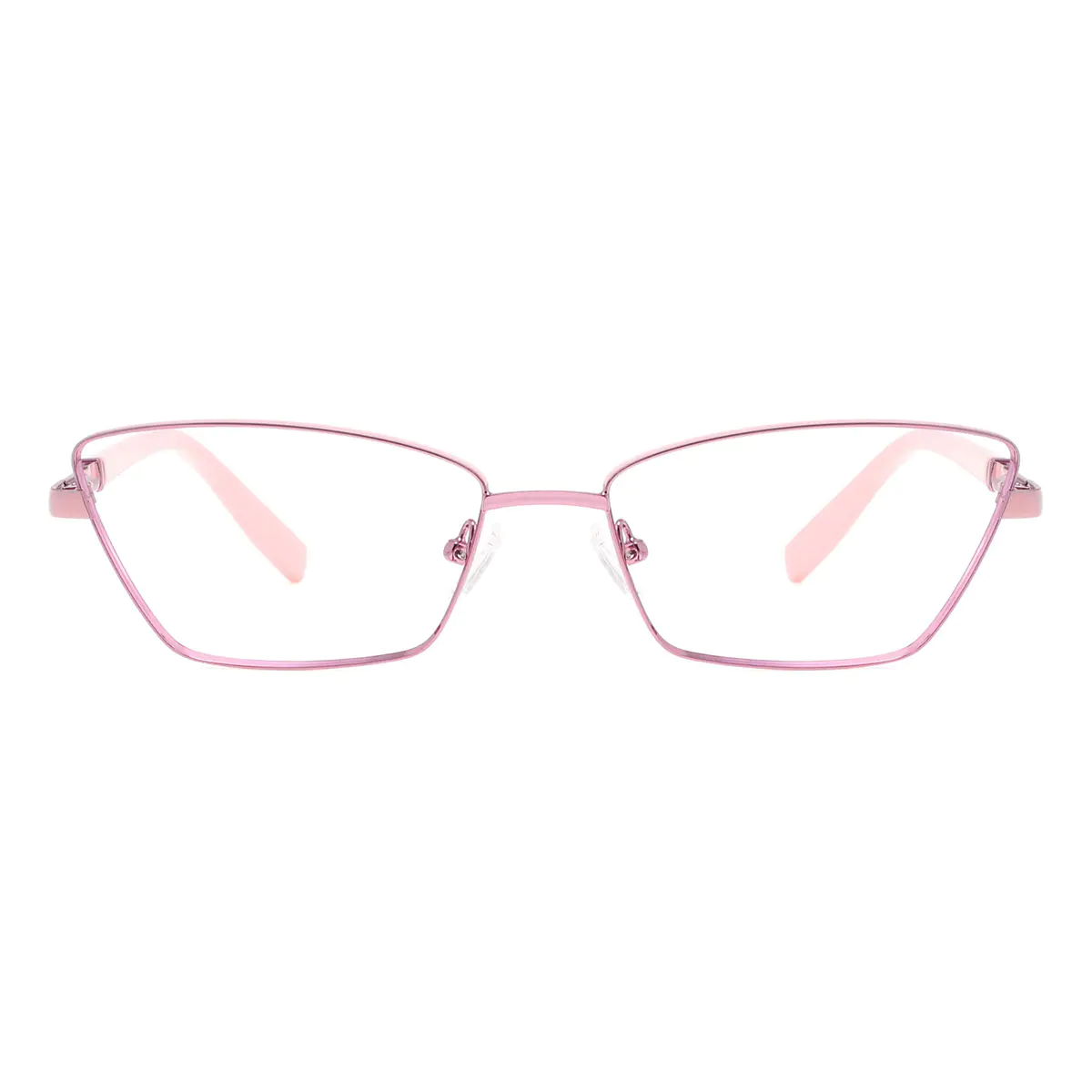 Rectangle Pink Eyeglasses