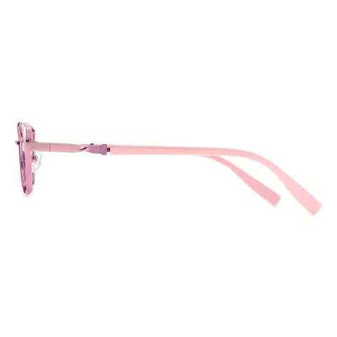 Rectangle Pink Eyeglasses