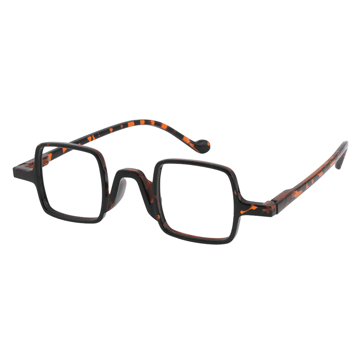 Square Dark Tortoiseshell Reading Glasses