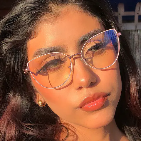 Square Purple Eyeglasses