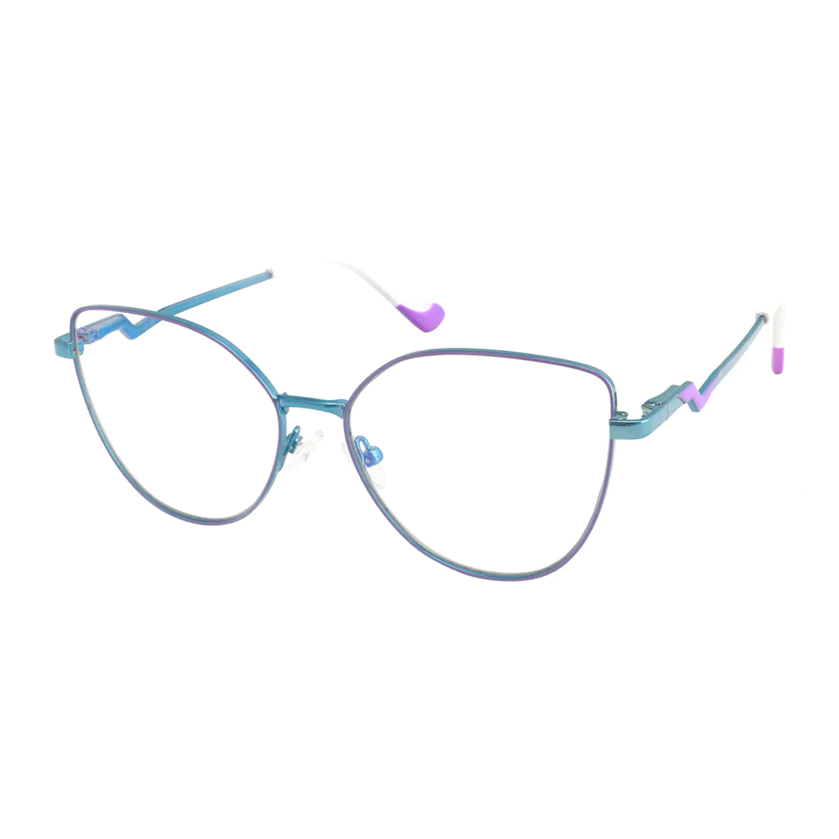 Square Blue Eyeglasses