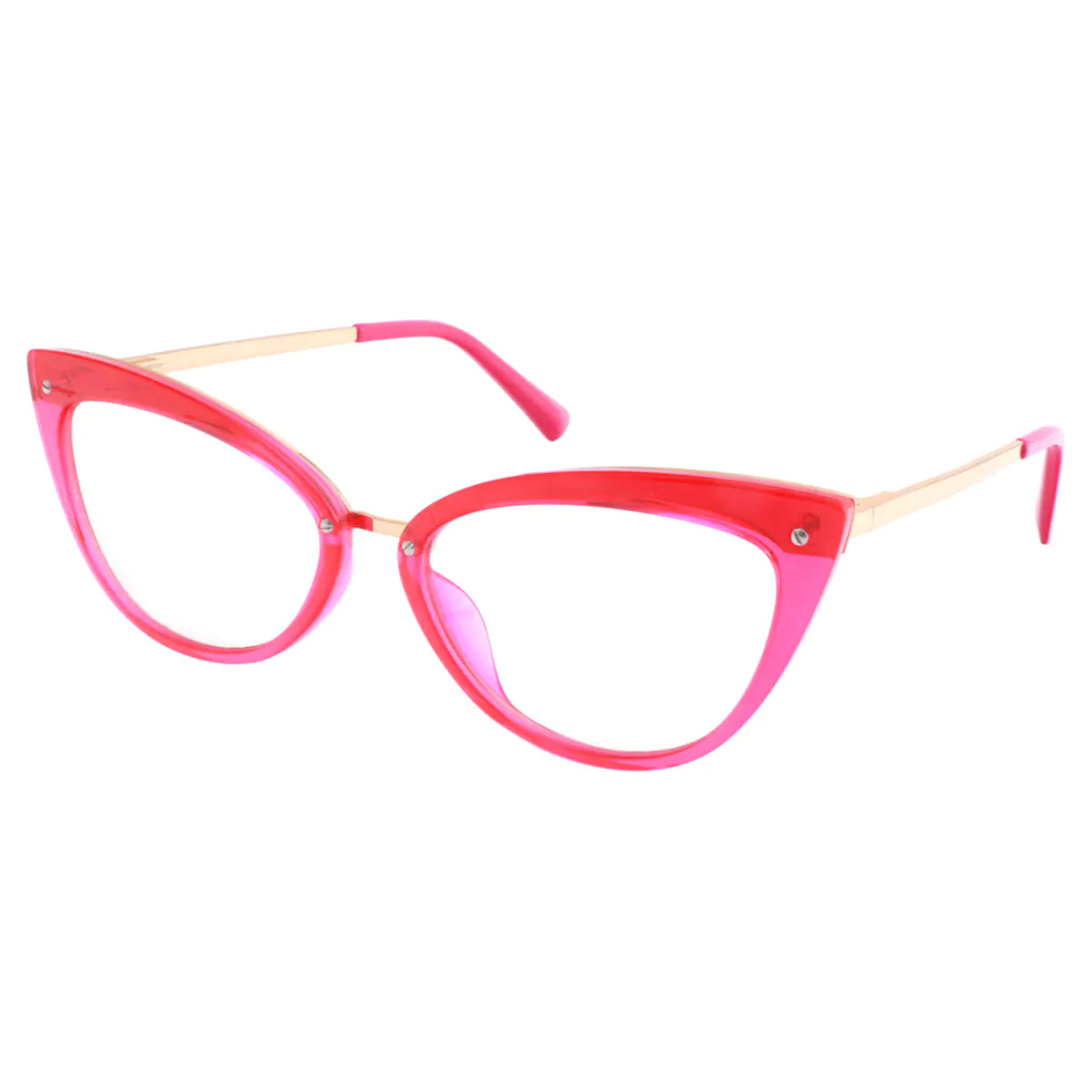 Cat-eye Red/Pink Eyeglasses