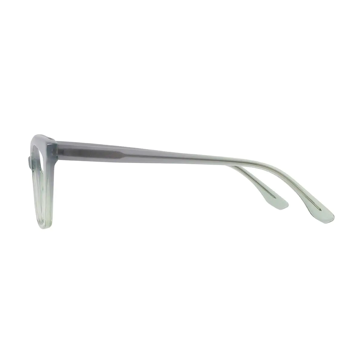 Cat-eye Transparent Gray Eyeglasses