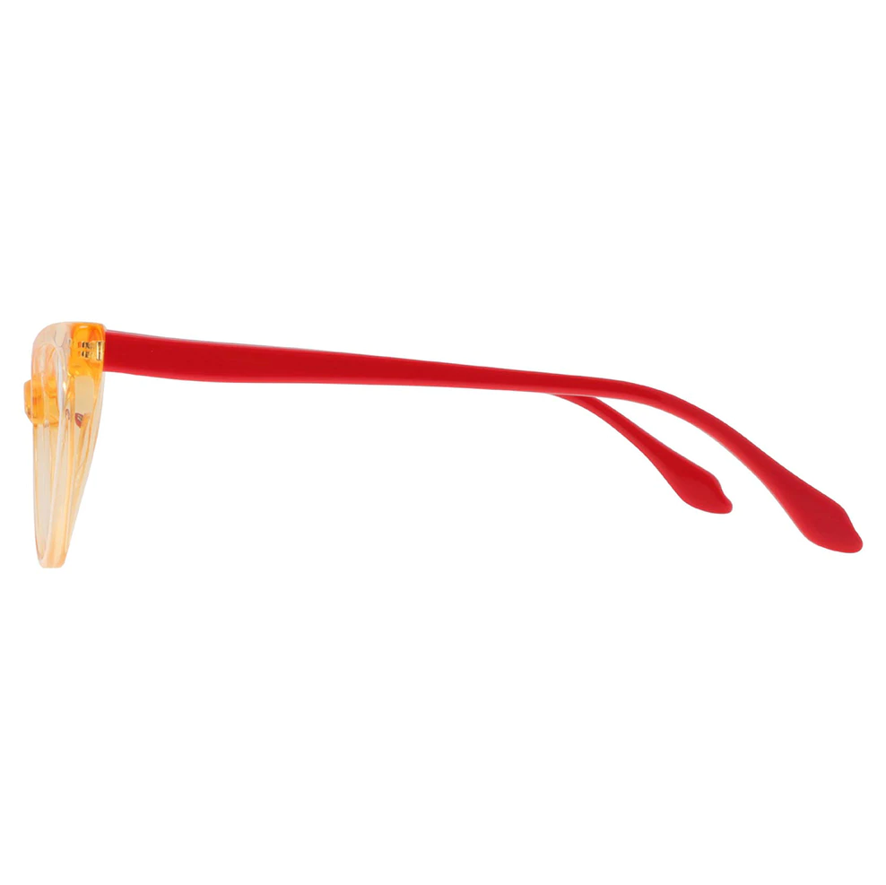 Cat-eye Transparent Yellow Eyeglasses