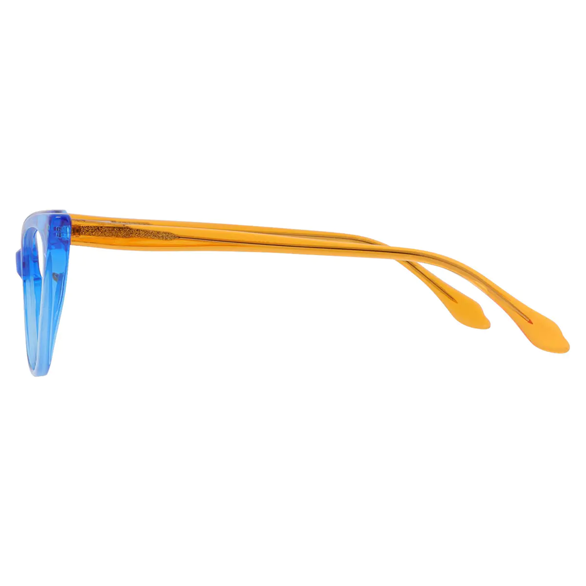 Cat-eye Transparent Blue Eyeglasses