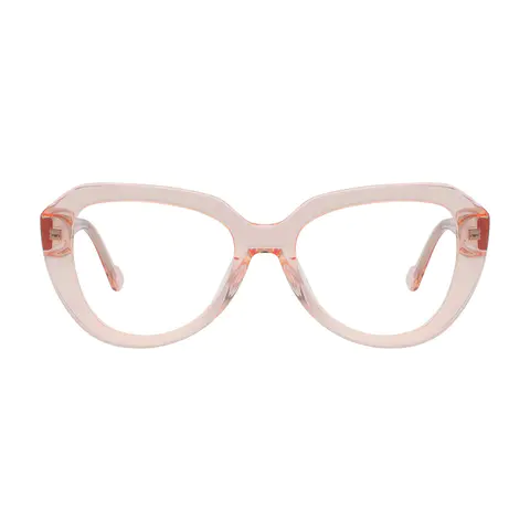 Cat-eye Transparent Pink Eyeglasses